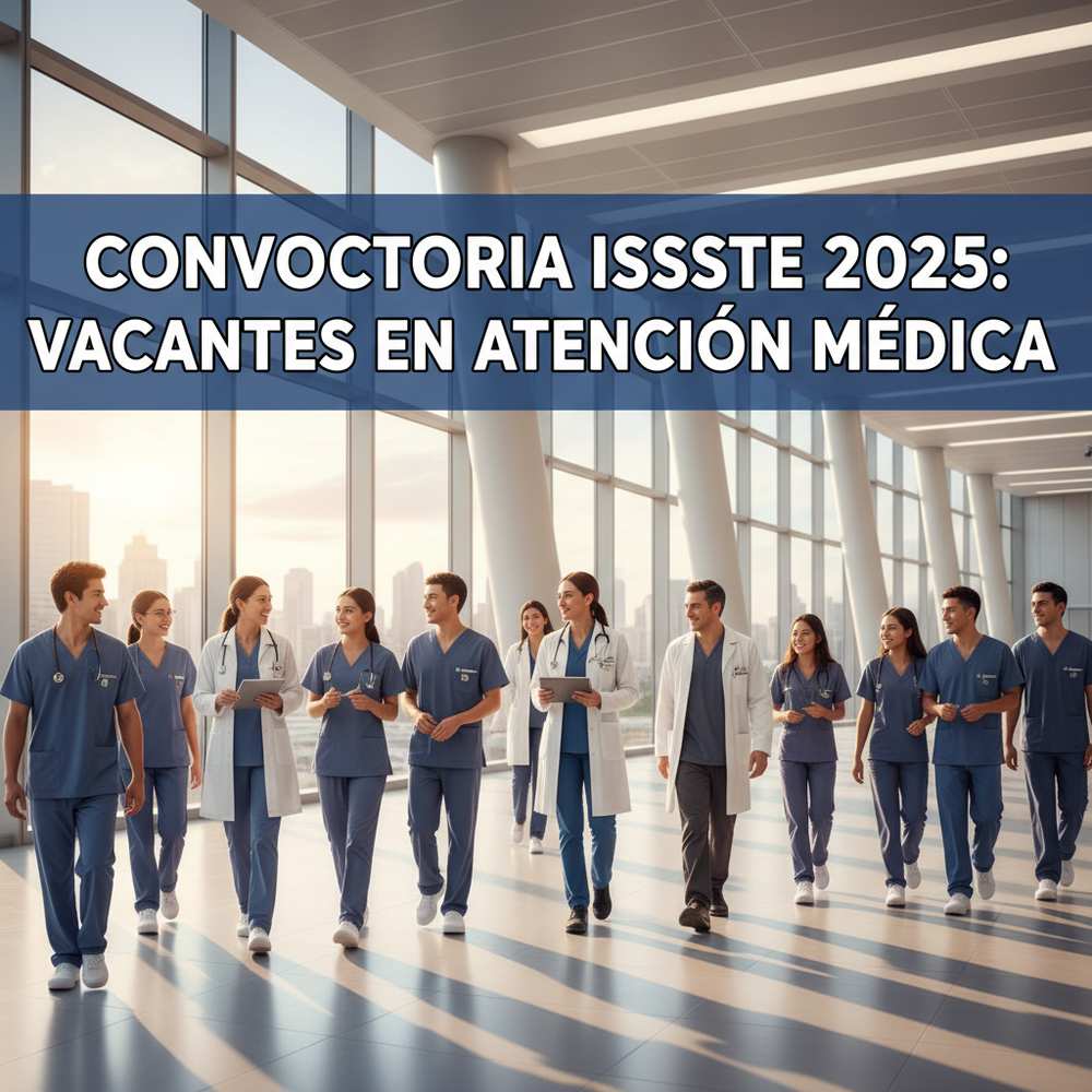 Convocatoria ISSSTE 2025: vacantes en atención médica