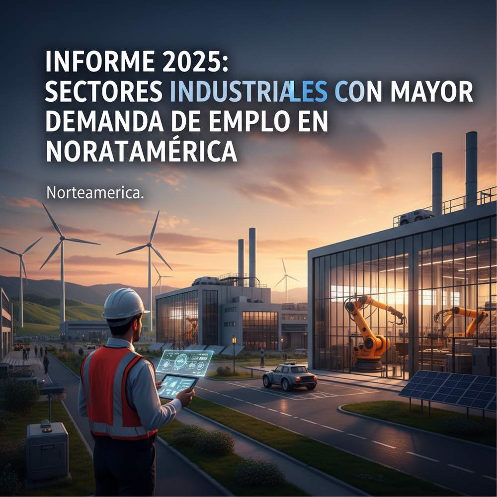 Informe 2025: sectores industriales con mayor demanda de empleo en Norteamérica